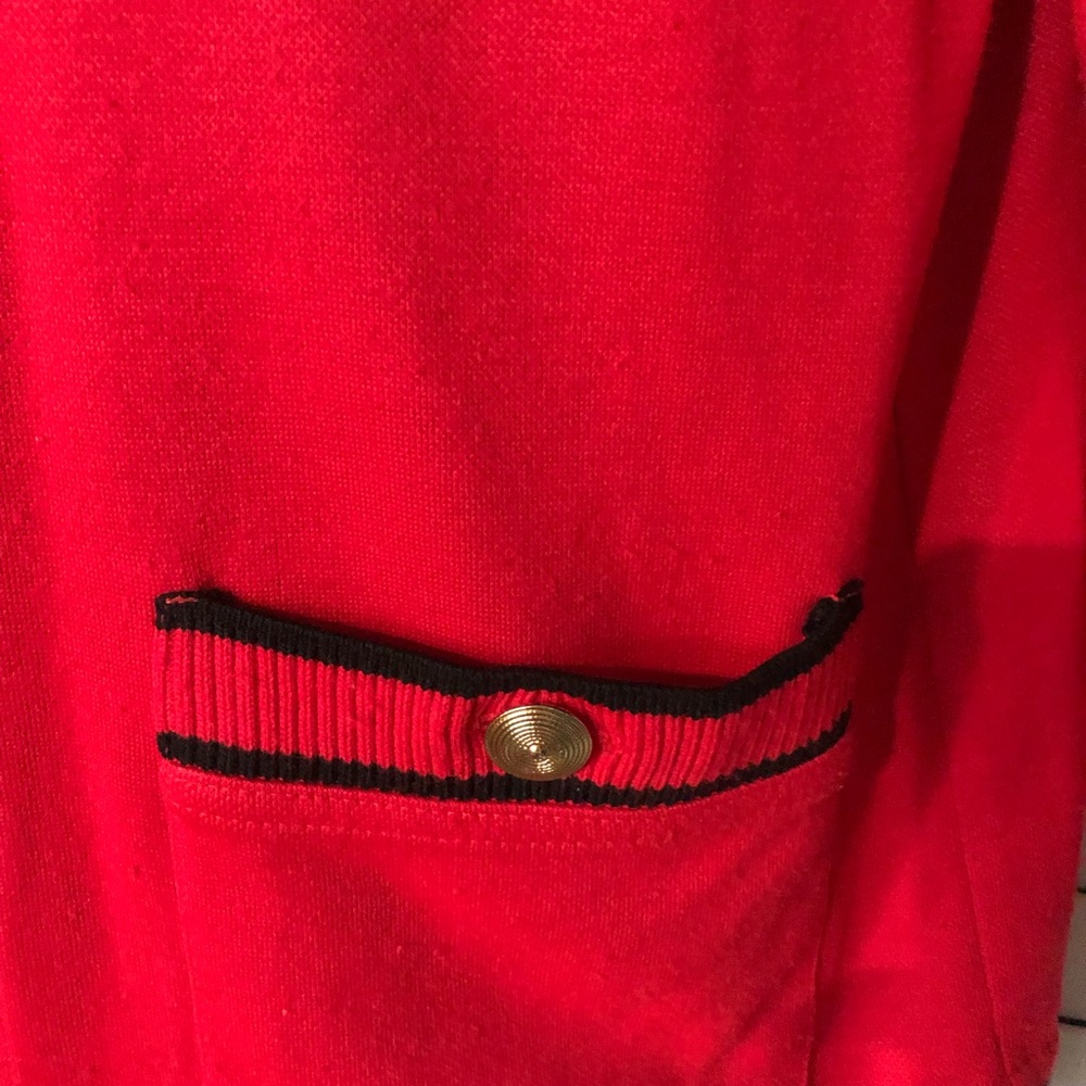 Cathy Daniels Acrylic Collegiate Cardigan Size Small - Picture 4 of 6